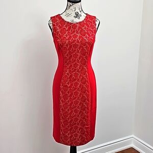 Jones Studio red sleeveless dress size 4